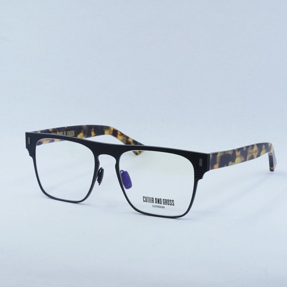 CUTLER AND GROSS CGOP136656 003 MATTE BLACK EYEGLASSES - LOWEST PRICE!